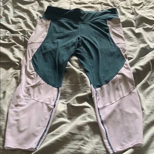 Workout leggings avia green and white 2xl